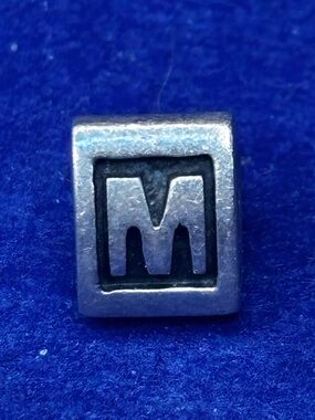 Pandora Silver 'M' Charm